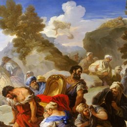 《暴露在岩石上的心灵》卢卡·吉奥达诺(Luca Giordano)高清作品欣赏