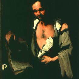 《毕达哥拉斯》卢卡·吉奥达诺(Luca Giordano)高清作品欣赏