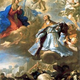 《圣格纳罗释放了那不勒斯的瘟疫》卢卡·吉奥达诺(Luca Giordano)高清作品欣赏