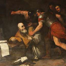 《死亡的阿基米德》卢卡·吉奥达诺(Luca Giordano)高清作品欣赏
