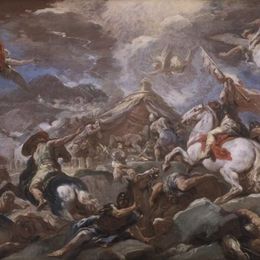《霍尔菲涅体的发现》卢卡·吉奥达诺(Luca Giordano)高清作品欣赏