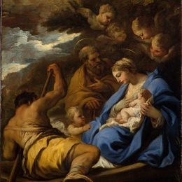 《逃往埃及》卢卡·吉奥达诺(Luca Giordano)高清作品欣赏