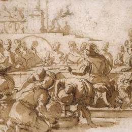 《迦纳的婚礼盛宴》卢卡·吉奥达诺(Luca Giordano)高清作品欣赏