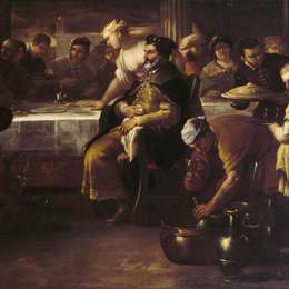 《浪子的寓言。肥胖的小牛》卢卡·吉奥达诺(Luca Giordano)高清作品欣赏