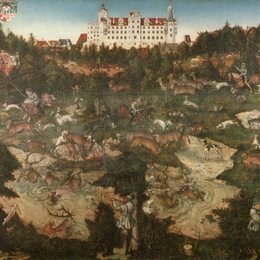 《在托尔高城堡寻找查理五世的荣誉》大·卢卡斯·克拉纳赫(Lucas Cranach the Elder)高清作品欣赏