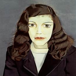 《穿着深色夹克的女孩》卢西安·弗洛伊德(Lucian Freud)高清作品欣赏