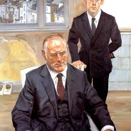 卢西安·弗洛伊德(Lucian Freud)高清作品:Two Irishmen in W11