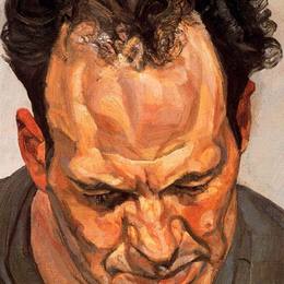 《弗兰克·奥尔巴赫》卢西安·弗洛伊德(Lucian Freud)高清作品欣赏