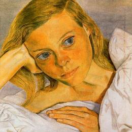 《躺在床上的女孩》卢西安·弗洛伊德(Lucian Freud)高清作品欣赏