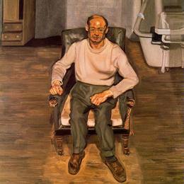 《帕丁顿内饰，哈里钻石》卢西安·弗洛伊德(Lucian Freud)高清作品欣赏