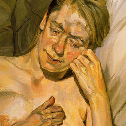 《头发秀丽的女孩》卢西安·弗洛伊德(Lucian Freud)高清作品欣赏