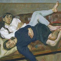 《贝拉和埃丝特》卢西安·弗洛伊德(Lucian Freud)高清作品欣赏