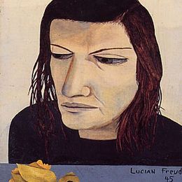 《水仙花的女人》卢西安·弗洛伊德(Lucian Freud)高清作品欣赏