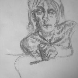 《女孩写作》卢西安·弗洛伊德(Lucian Freud)高清作品欣赏