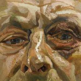 《黑眼影自画像》卢西安·弗洛伊德(Lucian Freud)高清作品欣赏