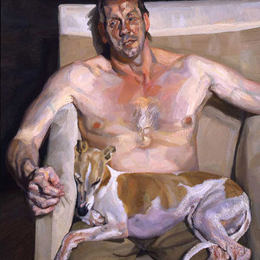 《艾利和戴维》卢西安·弗洛伊德(Lucian Freud)高清作品欣赏