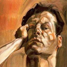 《人的头，自画像》卢西安·弗洛伊德(Lucian Freud)高清作品欣赏