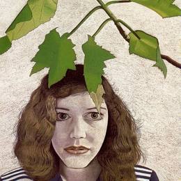 《带叶子的女孩》卢西安·弗洛伊德(Lucian Freud)高清作品欣赏