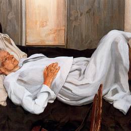 《画家的母亲》卢西安·弗洛伊德(Lucian Freud)高清作品欣赏