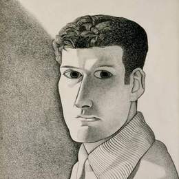 《夜人（自画像）》卢西安·弗洛伊德(Lucian Freud)高清作品欣赏