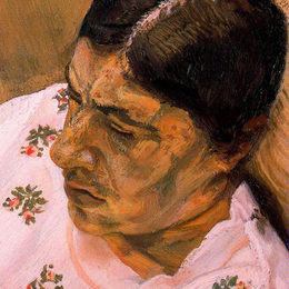 《安娜贝尔，肖像三》卢西安·弗洛伊德(Lucian Freud)高清作品欣赏