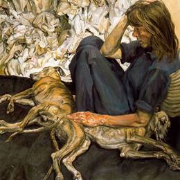 《三重肖像》卢西安·弗洛伊德(Lucian Freud)高清作品欣赏