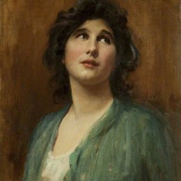 《女人，肖像》卢克·菲尔德斯(Luke Fildes)高清作品欣赏