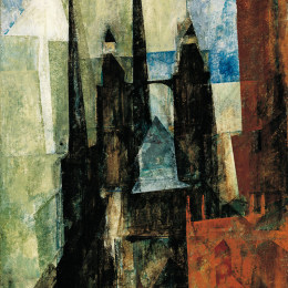 《米诺雷特教堂二》莱昂内尔·法宁格(Lyonel Feininger)高清作品欣赏