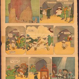 莱昂内尔·法宁格(Lyonel Feininger)高清作品:The Kin-der-Kids, Japansky Surprises the Governor—General w