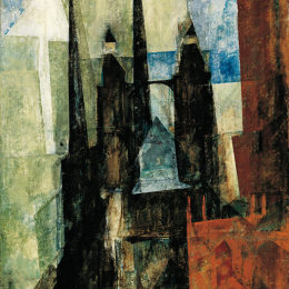 《圣玛丽教堂与箭》莱昂内尔·法宁格(Lyonel Feininger)高清作品欣赏