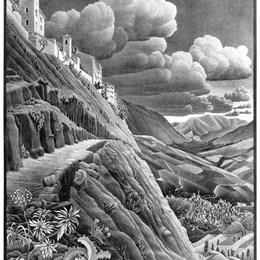 《卡斯特罗瓦娃》莫里兹·柯尼利斯·艾雪(M.C. Escher)高清作品欣赏