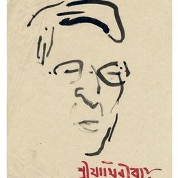 胡森(M.F. Husain)高清作品:Portrait of Jamini Roy