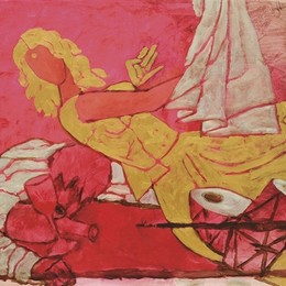 胡森(M.F. Husain)高清作品:Untitled (Devdas Series)