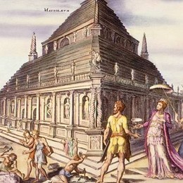 《哈利卡纳苏斯陵墓》迈尔顿·范·希姆斯柯克(Maerten van Heemskerck)高清作品欣赏