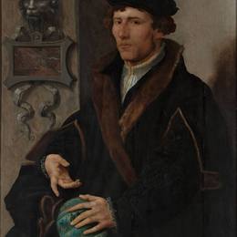 迈尔顿·范·希姆斯柯克(Maerten van Heemskerck)高清作品:Portrait of Reinerus Frisius Gemma