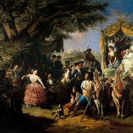 《圣马丁博览会》曼努埃尔·罗德里格斯·代·古斯曼(Manuel Rodriguez de Guzman)高清作品欣赏