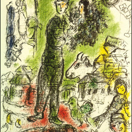 《一个大农民》马克·夏加尔(Marc Chagall)高清作品欣赏