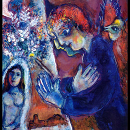 《画架艺术家》马克·夏加尔(Marc Chagall)高清作品欣赏