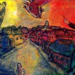 《维特伯斯克艺术家》马克·夏加尔(Marc Chagall)高清作品欣赏