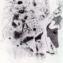 《警察局长的宴会》马克·夏加尔(Marc Chagall)高清作品欣赏