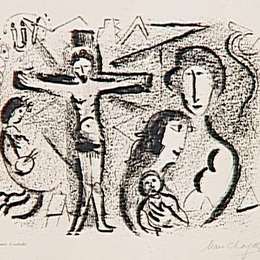 《耶稣基督家族》马克·夏加尔(Marc Chagall)高清作品欣赏