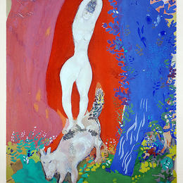 《马戏团女郎》马克·夏加尔(Marc Chagall)高清作品欣赏