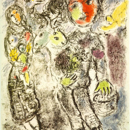 《农民夫妇》马克·夏加尔(Marc Chagall)高清作品欣赏