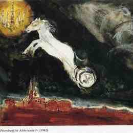 马克·夏加尔(Marc Chagall)高清作品:Finale of the Ballet &amp;ampquotAleko&amp;ampquot