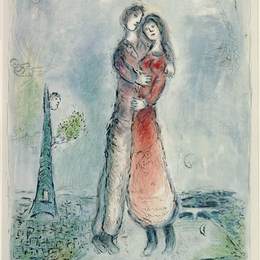 《幸福》马克·夏加尔(Marc Chagall)高清作品欣赏