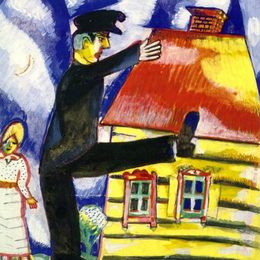 《行军》马克·夏加尔(Marc Chagall)高清作品欣赏