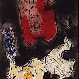 《摩西》马克·夏加尔(Marc Chagall)高清作品欣赏