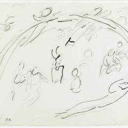 《诺亚和彩虹》马克·夏加尔(Marc Chagall)高清作品欣赏