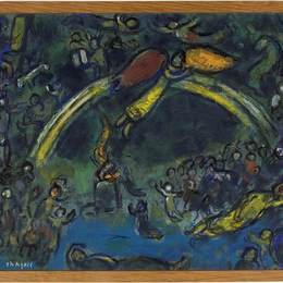 《诺亚和彩虹》马克·夏加尔(Marc Chagall)高清作品欣赏