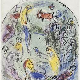 《诺亚方舟》马克·夏加尔(Marc Chagall)高清作品欣赏